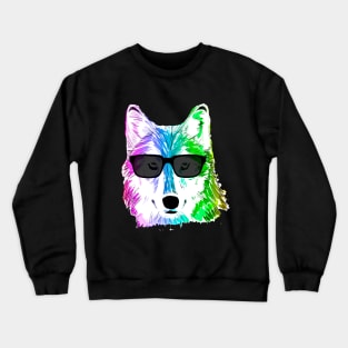 Rainbow Wolf Crewneck Sweatshirt